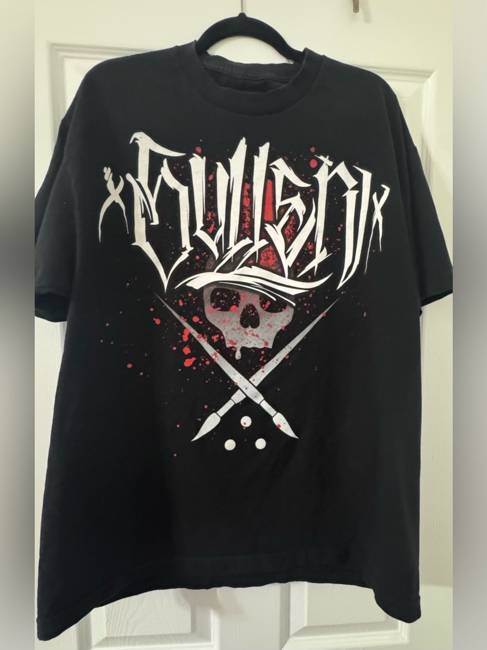 Sullen Black Graphic Skull & Crossed Brushes T-Shirt